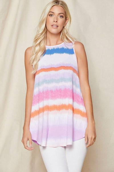 Tie Dye Sleeveless Top