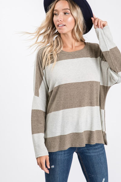 Striped Piko Style Top