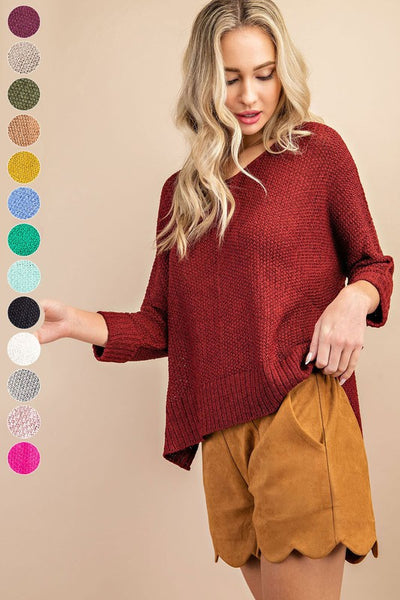 Crew Neck Knit Sweater