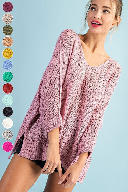 Crew Neck Knit Sweater