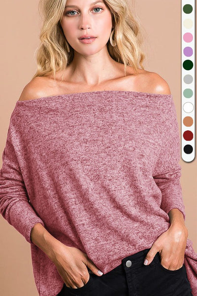 Hacci Wide Neck Top