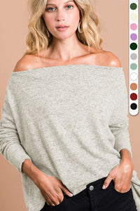 Hacci Wide Neck Top