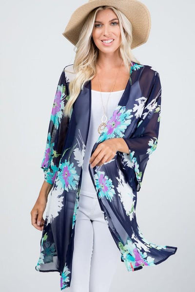 Floral Print Kimonos