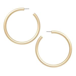 Pipe Hoop Earrings (80 MM)