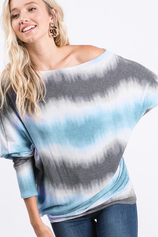 Multi Color Tie Dye Top