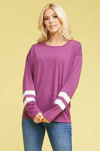 Contrast Detail Sweatshirt