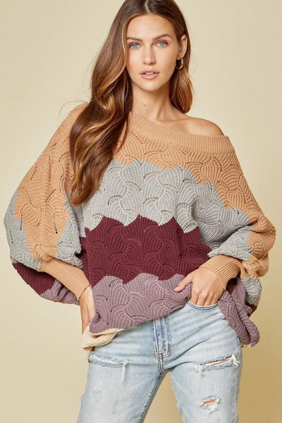 Color Block Sweater