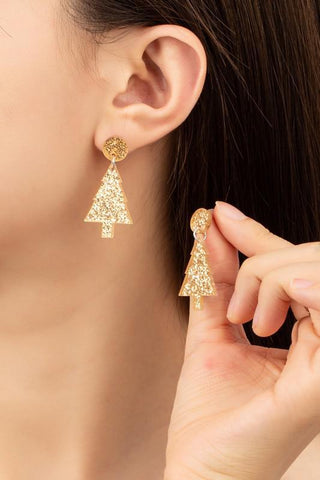 Confetti Christmas Tree Earrings