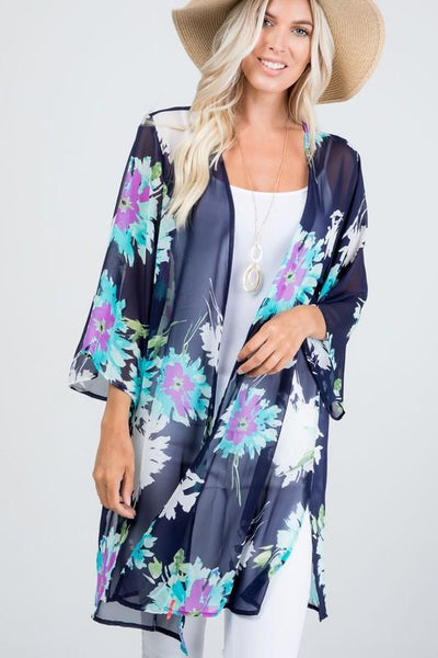 Floral Print Kimonos