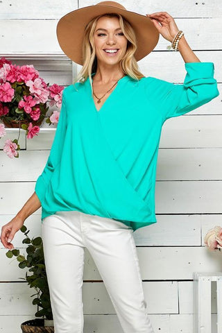 Wrap Cross Over Blouse