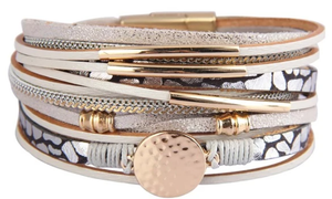 Layered Leather Bracelet