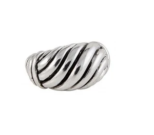 Silver Stripes Ring