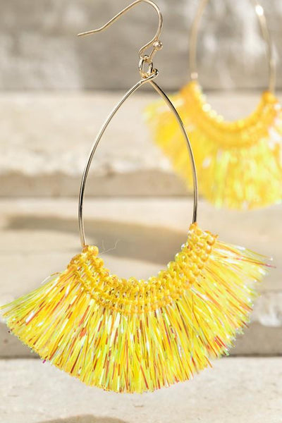 Foil Tassel Earrings