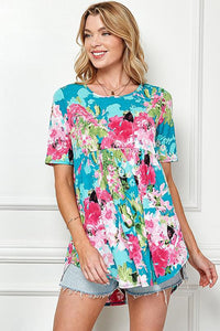 Floral Loose Fitting Top