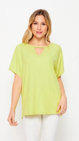 Round Neck Top with Key Hole