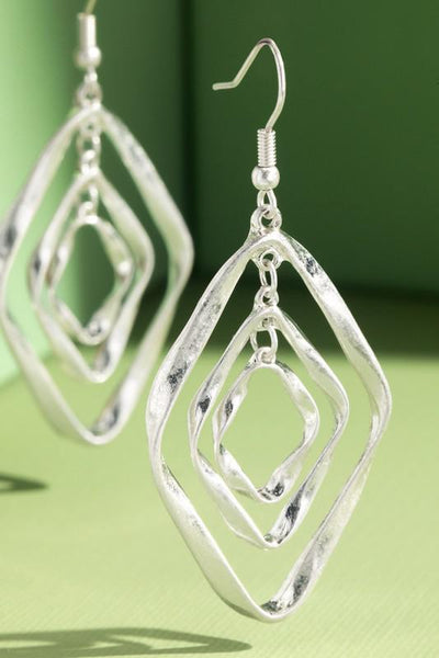 Diamond Shape Layer Earrings