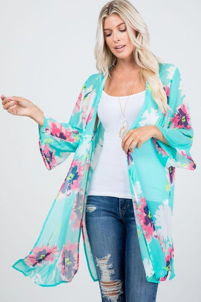 Floral Print Kimonos