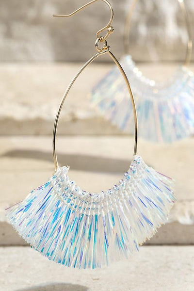 Foil Tassel Earrings