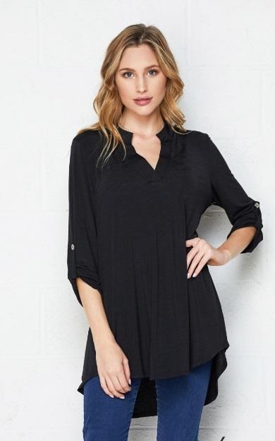 Gabby Top with BACK BUTTON details