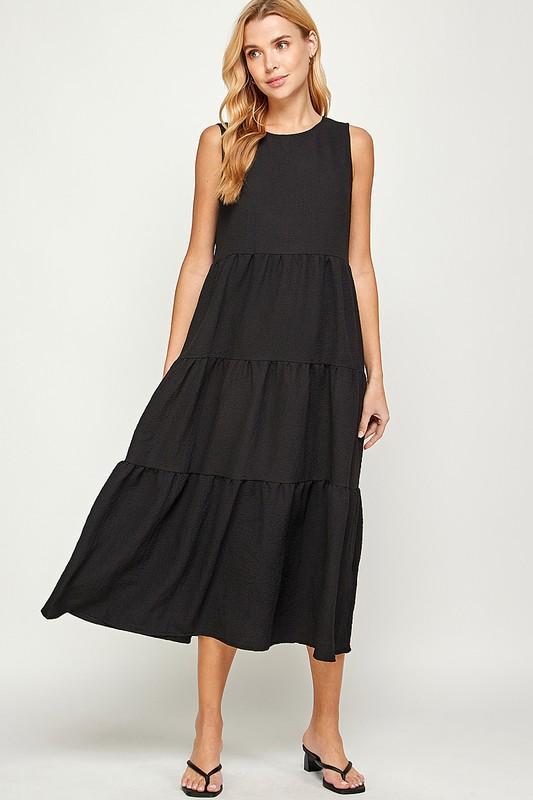 Round Neck Sleeveless Dress