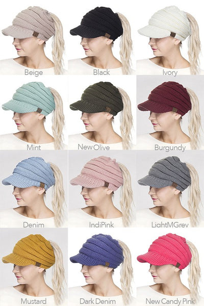 CC Brim Ponytail Hat