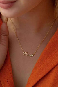 Gold Plated MAMA Necklace