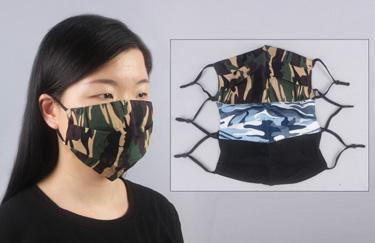 Camouflage Print Cotton Mask