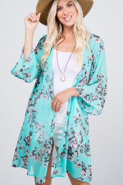 Floral Print Kimonos