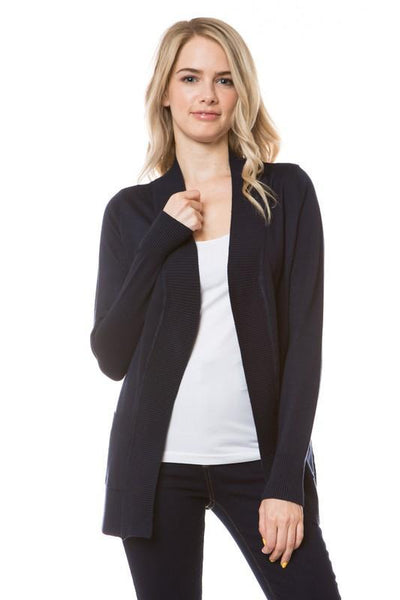 Shorter Length Open Cardigan