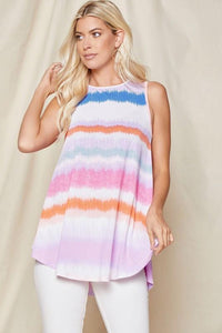 Tie Dye Sleeveless Top