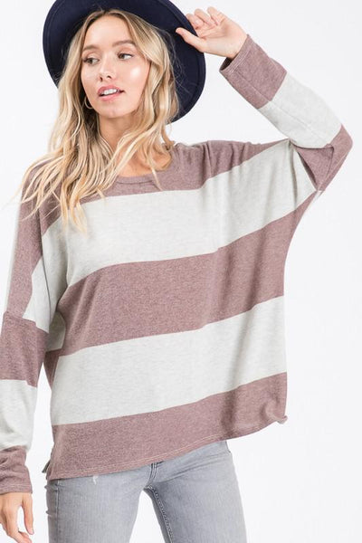 Striped Piko Style Top