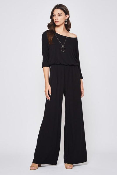 Boat Neck Jumpsuit