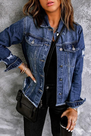 Distressed Denim Jacket