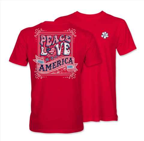 Peace Love America Tee