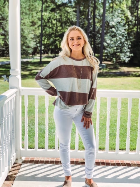 Striped Piko Style Top