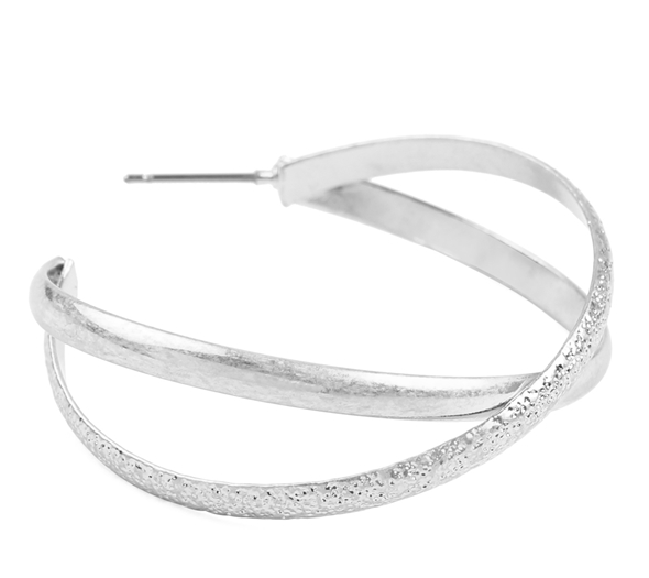 Criss Cross Hoop Earrings