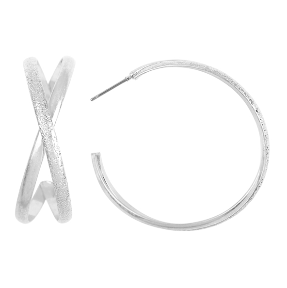 Criss Cross Hoop Earrings