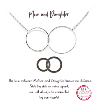 Mom and Daughter Pendant Simple Chain