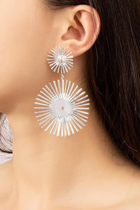 Sun Ray Drop Earrings