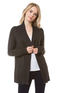 Shorter Length Open Cardigan