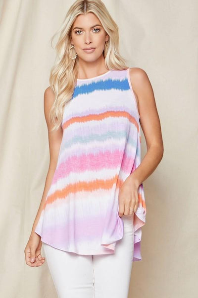 Tie Dye Sleeveless Top