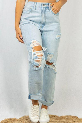 High Rise Boyfriend Cut Denim