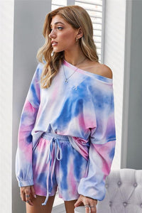 Tie Dye Pajamas Lounge Wear Set