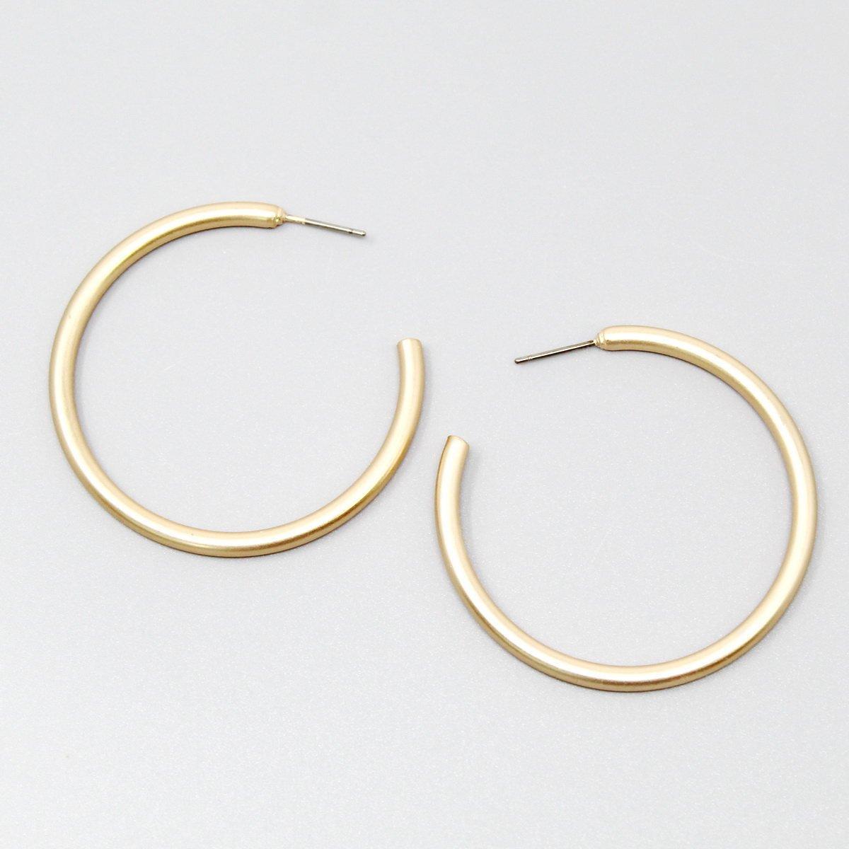 Basic Hoop Earrings 40 mm