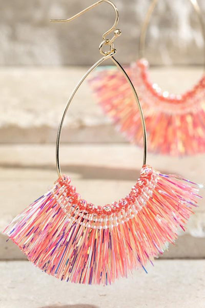 Foil Tassel Earrings