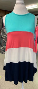 Color Block Tank Top