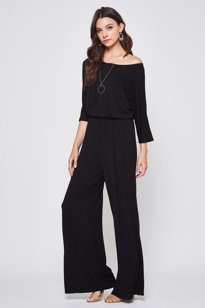 Boat Neck Jumpsuit