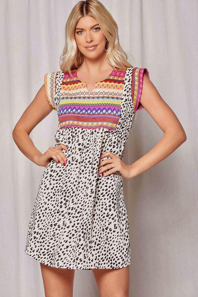 Leopard Baby Doll Dress