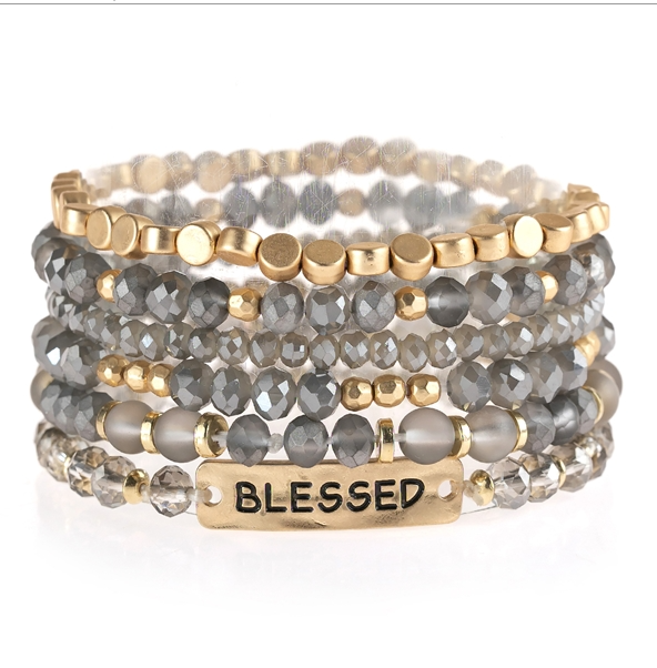 Blessed Charm Mixed Bracelet Set