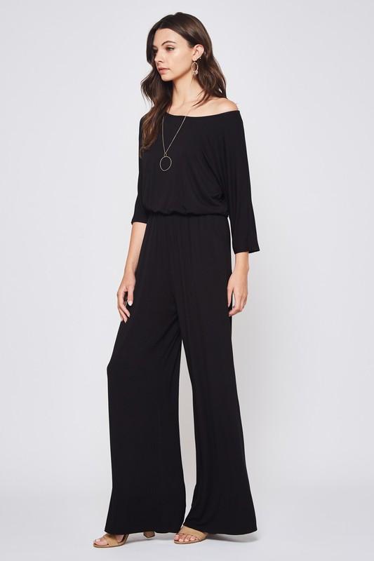 Boat Neck Jumpsuit